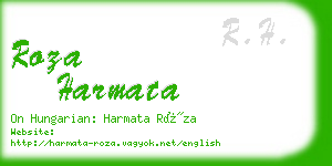 roza harmata business card